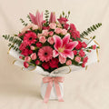 Blush Bloom Pink Flower Bouquet - Flowers