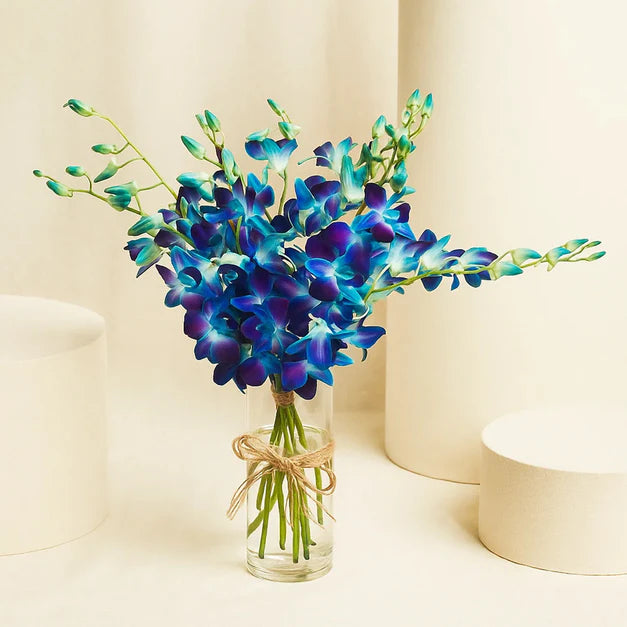Mesmerizing Royal Blue Orchid Vase